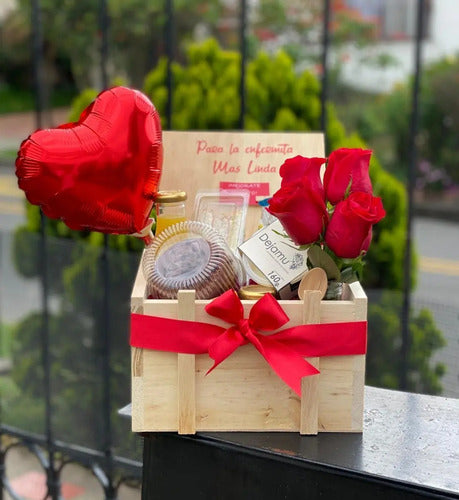 Desayuno San Valentín Rosas
