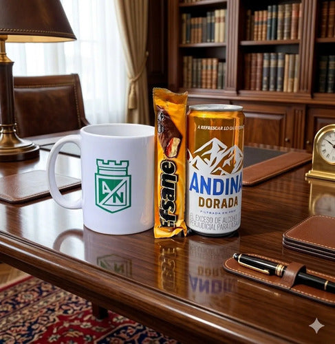 Regalo Mug Taza Atlético Nacional Blanco Nacional