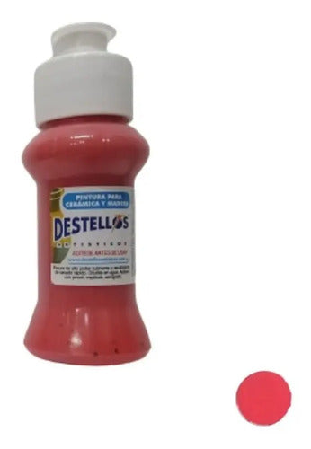 Pintura Cerámica Y Madera Destellos Color A Elección X 3 Und