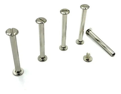 Poste Tornillo Aluminio Para Catalogo 3in 7.6cm X  12 Pcs