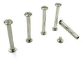 Poste Tornillo Aluminio Para Catalogo 3in 7.6cm X  12 Pcs