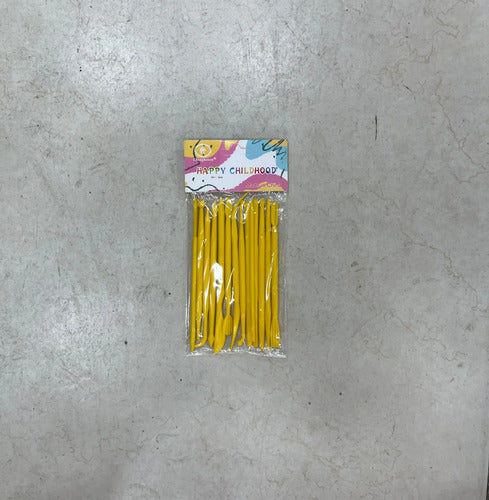 Kit Herramienta Plastica Modelado Plastilina/arcilla X 14und Amarillo