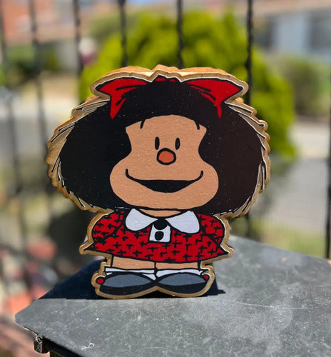 Caja Decorativa En Forma De Mafalda Regalo 21x11x6 Cm  Mdf Mafalda