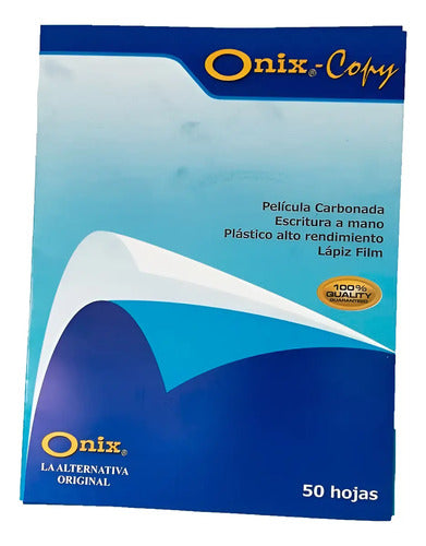 Película Carbonada Carta Onix X 50 Hojas Azul