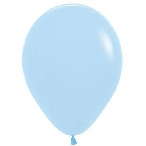 Globo Bomba Metalizado Color Azul Claro R12 X 50 Und