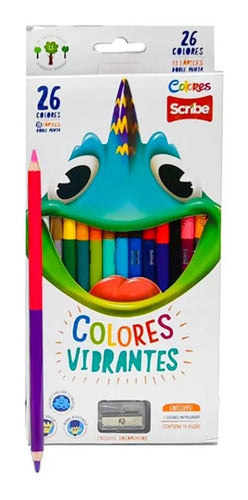 Colores Scribe Doble Punta X 26