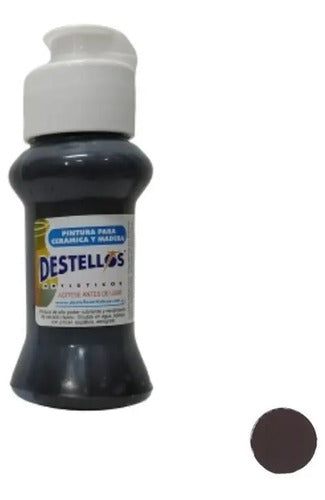 Pintura Cerámica Y Madera Destellos Color A Elección X12 Und