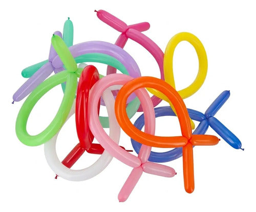 Globo Mil Figuras Colores Surtidos X 20 Unidades Surtido
