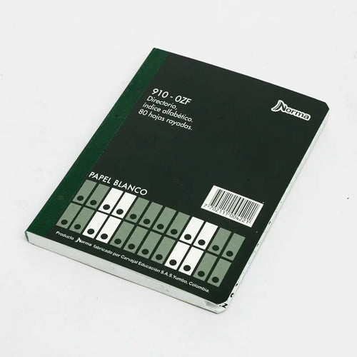 Libro Directorio Indice Alfabético Ref. 910-0zf X 6 Unidades