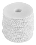 Rollo De Perlas De 4mm Decorativas Blanco X 22 Metros