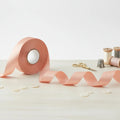 Cinta Salmon Raso Tela Satín Moños 3.5cm X 25 Metros Salmón