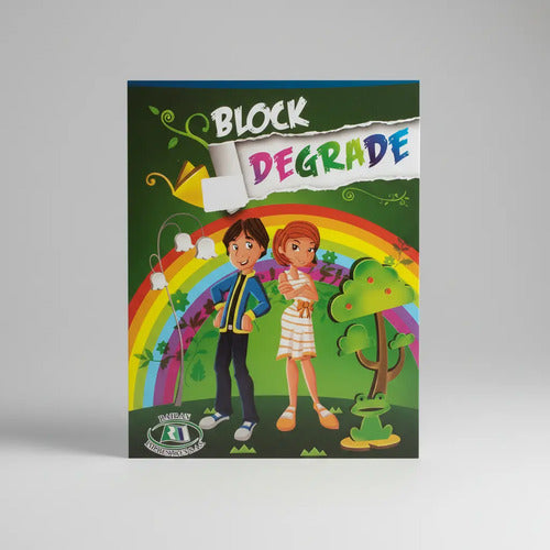 Block Degrade Carta 40h X 25 Unidades  Surtido