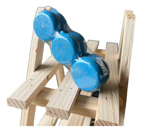 Pintura Pinta Caritas Pintucarita Color Azul Claro X 6 Pcs