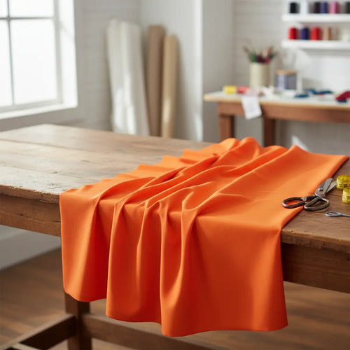Paño Lency Fieltro Manualidades Importado 100x92 Cm Naranja Naranja
