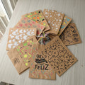 Bolsas Papel Kraft Estampado 31x24.5x9 Cm - 12 Unidades Kraft Estampado