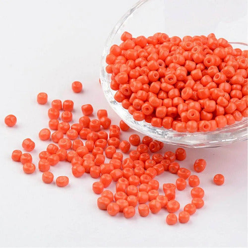 Chaquiras Pepas Bisutería Color Naranja 8.8mm - 1.000und