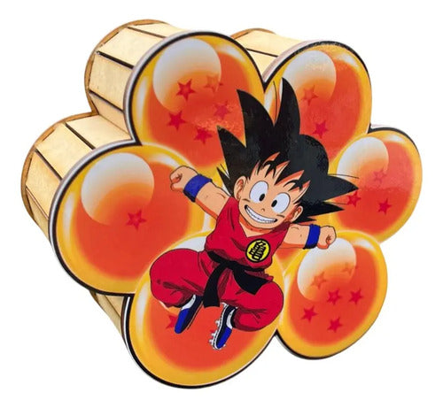 Caja Decorativa En Forma De Goku Para Regalo 19x19x7.5cm Mdf Sonic