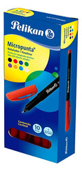 Micropunta Pelikan Rojo 10 Und Rojo