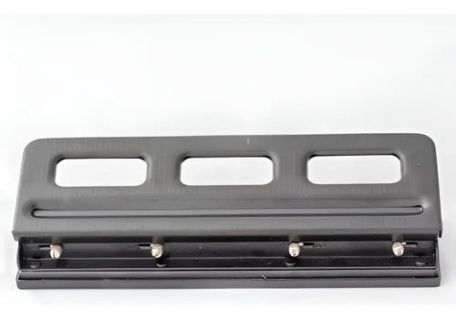 Perforadora Velobinder Para Encuadernar 4 Huecos Negro Redonda