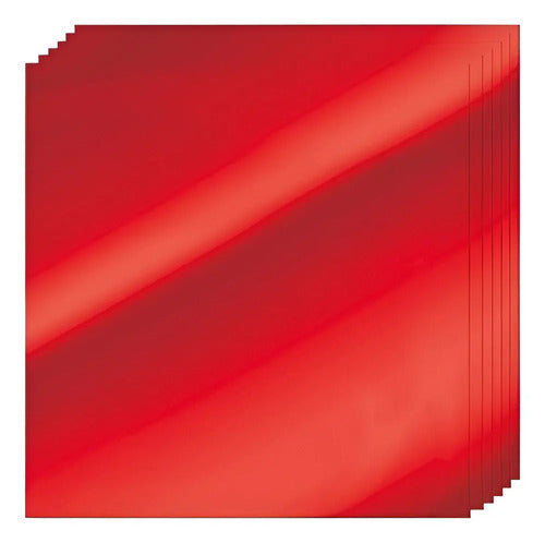 Cartulina Espejo Rojo 70 X 50 Cm Rojo