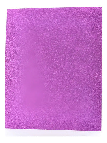 Fomi Foamy Escarchado Lila 4 Cartas X 10 Unidades Lila