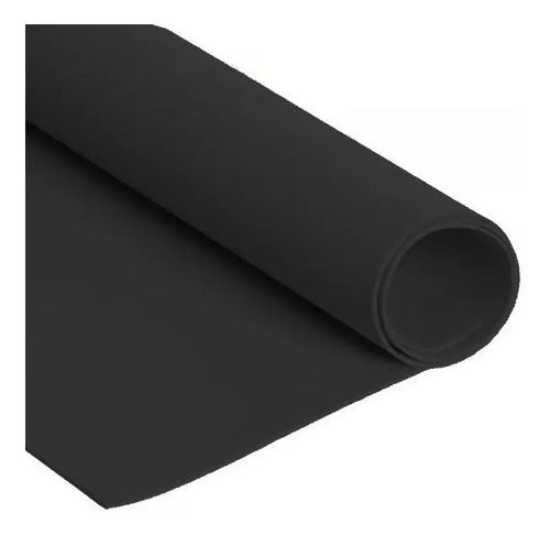 1 Pliego Papel Foami Negro  Negro Liso