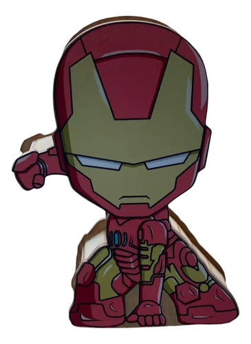 Caja Decorativa En Forma De Iron Man Para Regalo 18x11x6 Cm  Mdf Iron Man