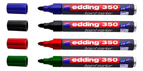 Marcador Borrable Edding Recargable Surtidos X 4 - Ref.350  Surtido