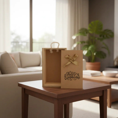 Cajas En  Madera Para Regalo De Feliz Cumpleaños