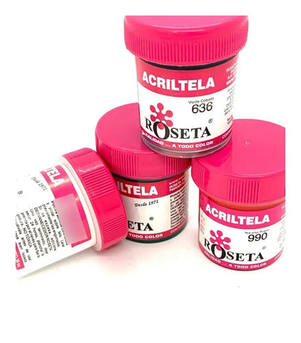 Acriltela Roseta 30 Ml Colores Surtidos X 6