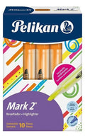 Resaltador Pelikan Mark2 Naranja Caja X 10 Unidades