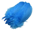 Plumas Decorativas Artificiales Azul Claro Paquete X 100 Azul Claro