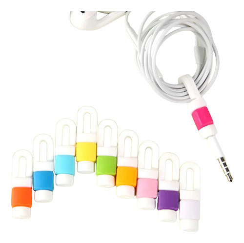 12 Unidades Protector Para Cable De Audifono A Elección