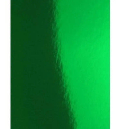 Cartulina Espejo Verde 70 X 50 Cm X 6 Unidades Verde Green