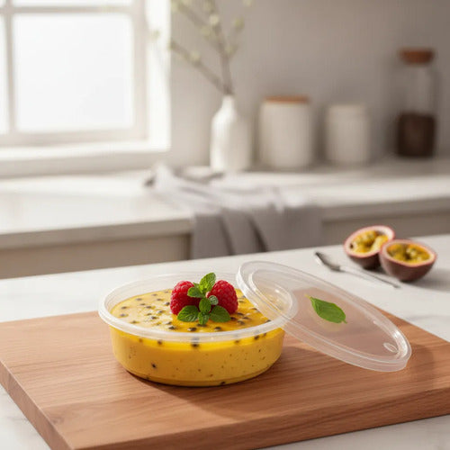 Contenedores Deli Pro-to-go Con Tapa 6 Oz X 25 Unidades Transparente
