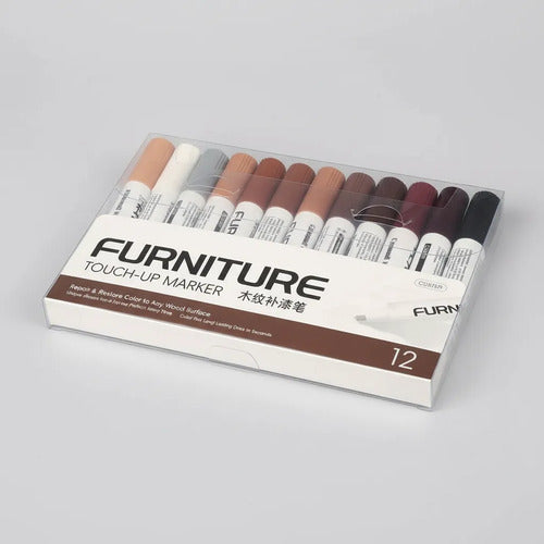 Marcador Para Madera/muebles Cubre Rayones X 12 Colores Tonos X 12