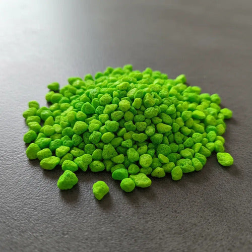 Piedra Artificial Para Manualidades Escolar 470gr Verde Lima