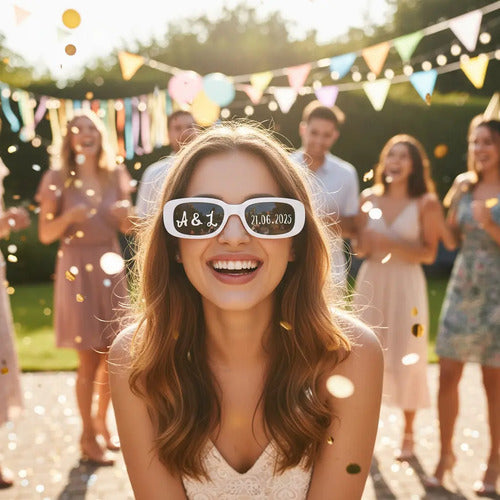 Gafas Personalizadas Boda Matrimonio X 10 Unidades