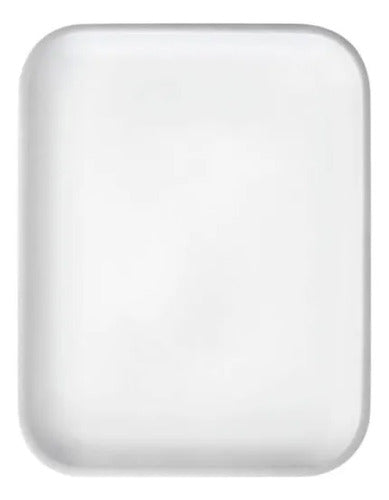 Bandeja Desechable Icopor 21.3x15cm #7 X 50 Unidades Blanco