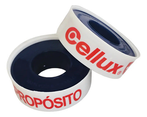 Cinta Teflon 1/2 Pulgada X 10 Metros - 10 Rollos Blanco Teflón