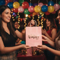 Bolsas Papel Regalo Día De La Mujer 25x20x12cm - 6 Unidades Rosa Happy Womens Day