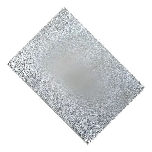 Cartulina Escarchada Plateado 70x50cm X 6 Unidades Plateado