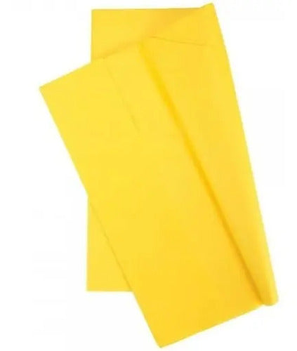 25 Pcs Papel Seda Amarillo