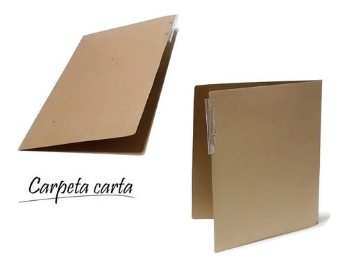Carpeta De Cartón Tamaño Carta X 25 Unidades
