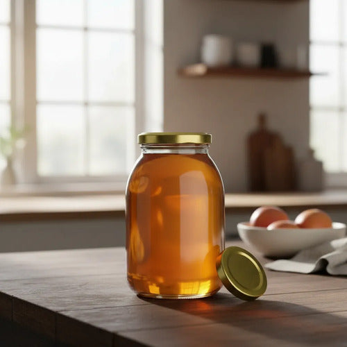 Frascos De Vidrio Conservas Con Tapa 750 Ml X 6 Unidades Transparente