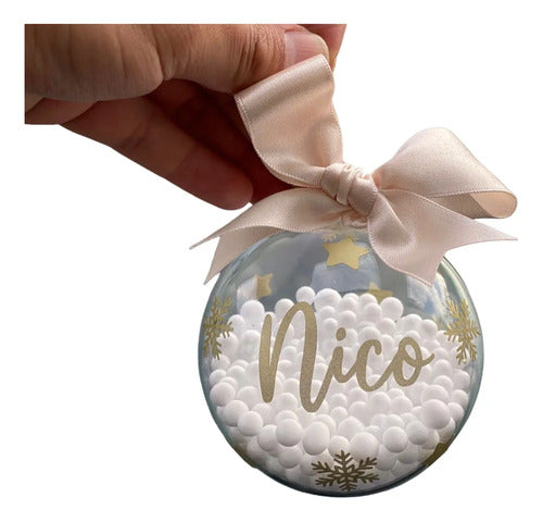 Bola Esfera Navideña Personalizada 8cm