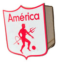 Caja Decorativa Forma Escudo América Regalo 22x21x8 Cm  Mdf América