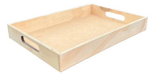 Bandeja Madera Pino Para Regalo 33x24x4 Cm Madera