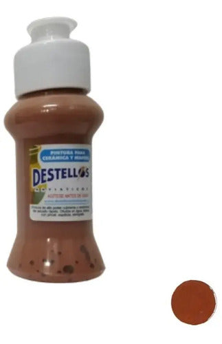 Pintura Cerámica Y Madera Destellos Color A Elección X12 Und