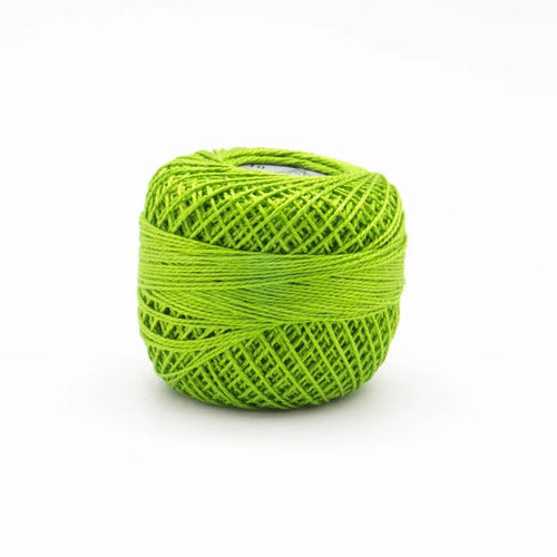 Hilo Lana Verde Limon Ovillo Crochet 50 Gr Verde Limón